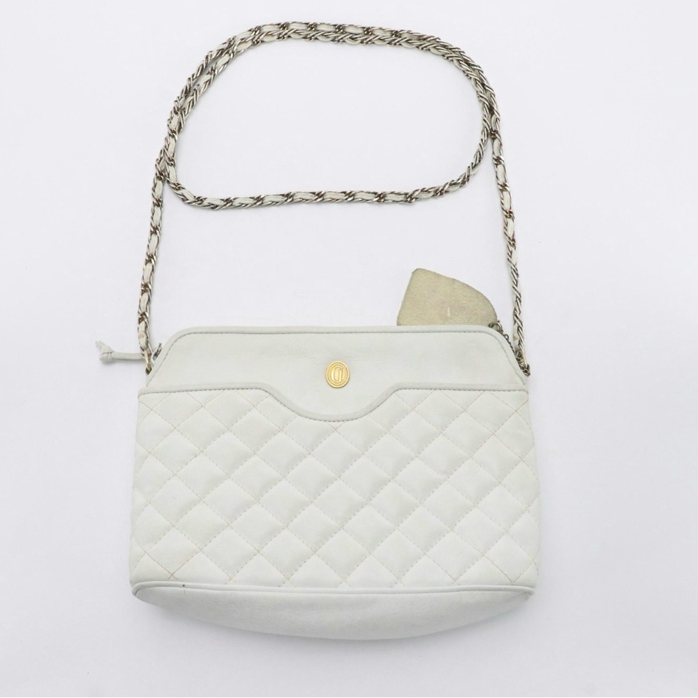 Ganson White Crossbody Bag